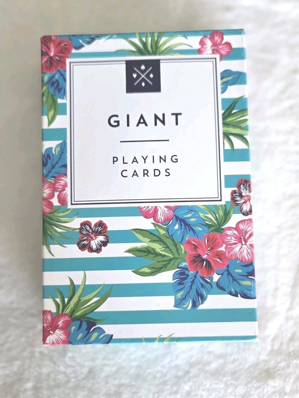 NEW Giant Playing Cards Floral Design Large Game Card Deck Oversize 4" X 6"